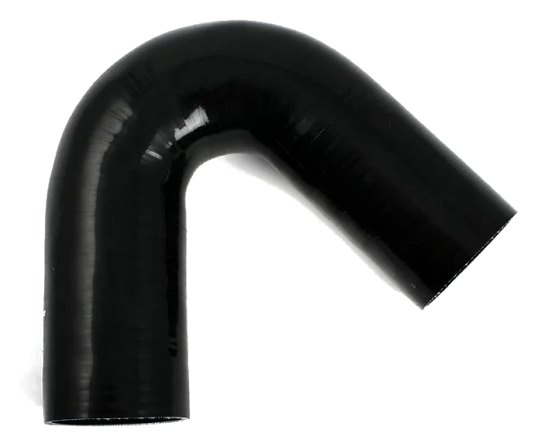 Wąż silikonowy czarny 135 stopni 3,5" (89mm)