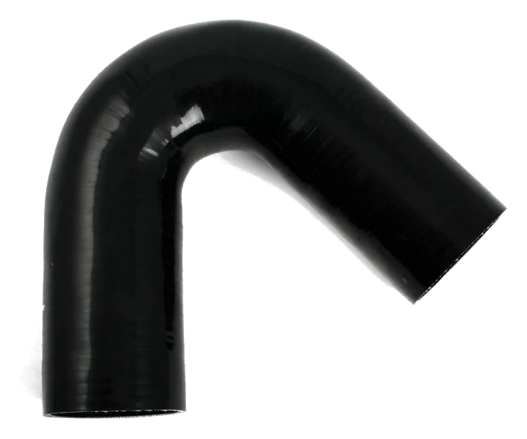 Wąż silikonowy czarny 135 stopni 2,75" (70mm)