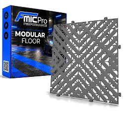 Podłoga modułowa panelowa FMIC.Pro do garażu warsztatu 40x40cm 30mm Szary