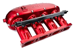 RTMG Performance Aluminiowy Kolektor Dolotowy Billet V2 Delete Kit 2.0 TSI TFSI EA888 Gen 4 Czerwony