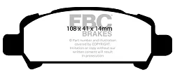DP1293 Klocki hamulcowe ULTIMAX2 EBC Brakes Subaru Forester Forester SF5 Forester SG5 Impreza Impreza Sport Legacy BE5 Legacy BH5 Legacy Legacy Outback