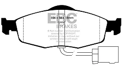 DP3955C Klocki hamulcowe REDSTUFF EBC Brakes Ford Contour MERCURY Cougar Mystique Contour SVT