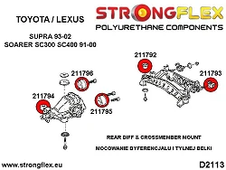 216222A: Zestaw tulei belki tylnej SPORT Toyota Soarer