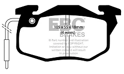 DP545/4 Klocki hamulcowe ULTIMAX2 EBC Brakes Citroen AX ZX ZX Estate Citroen COMMERCIAL C15 Peugeot 106 306 Peugeot COMMERCIAL 106 Van THINK GLOBAL Think City AX GT AX GTi - DP545/4