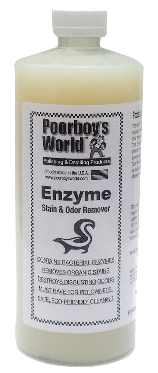 POORBOY'S WORLD Enzyme Stain & Odor Remover  usuwanie plam neutralizator zapachów odzwierzęcych 946ml