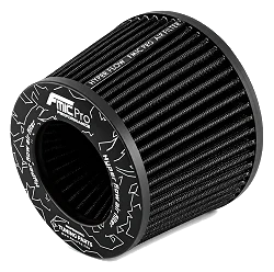 Stożkowy filtr powietrza FMIC.Pro dł. 100mm średnica montażowa 76mm czarny