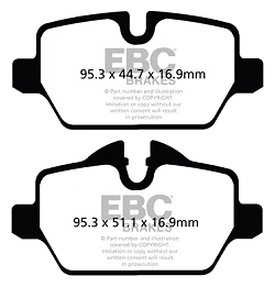 DP42102R Klocki hamulcowe YELLOWSTUFF EBC Brakes Mini Countryman R60 Paceman R61 Mini Countryman R60 Cooper Mini Countryman R60 Cooper S Mini Countryman R60 Works Mini Paceman R61 Cooper Min
