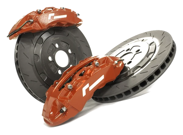 RacingLine Stage 2 Evo Big Brake Kit Red 345mm 4 Pot for Audi A3 S3 8P VW Golf MK5 MK6 R32 EA888 EA113