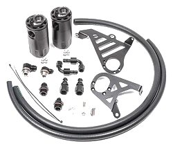 Dual Catch Can Kit for Ford Focus RS 16-18 Fluid Lock Radium Engineering