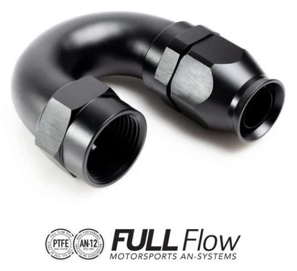 Nuke Performance Full Flow PTFE Hose End Fitting 180 Degree AN6