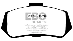 DP173 Klocki hamulcowe ULTIMAX2 EBC Brakes Fiat 13