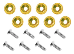 Ozdobne śrubki i podkładki JRspec Fender Washer złote