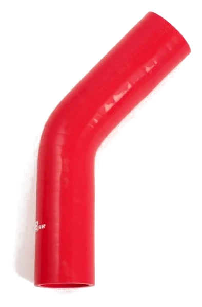 Wąż silikonowy czerwony 45 stopni 1,75" (45mm)