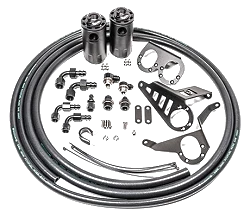 Dual Catch Can Kit for Toyota MK4 Supra Fluid Lock Radium Engineering