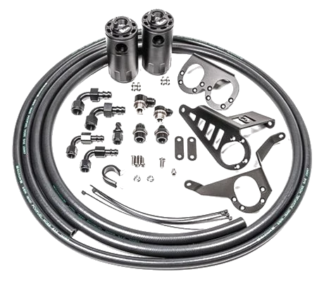 Dual Catch Can Kit for Toyota MK4 Supra Fluid Lock Radium Engineering