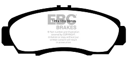 DP41610R Klocki hamulcowe YELLOWSTUFF EBC Brakes Honda Accord Euro R CL7 Accord Euro R CL1 Civic 8th Gen FD1 Legend KA9 Odyssey Stream ACURA CL EL Canada RL TL TSX Honda Civic 7th Gen EV1 Ty