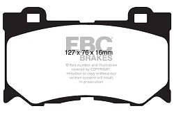 DP51823NDX Klocki hamulcowe BLUESTUFF NDX EBC Brakes Infiniti FX30D FX37 FX50 G37 M30D M35h M37 Q50 Q50 Hybrid Q60 Q60 Coupe Q70 QX70 Nissan 370Z 370Z Nismo Infiniti G37 M37 M56 Q50 Q50 hybr