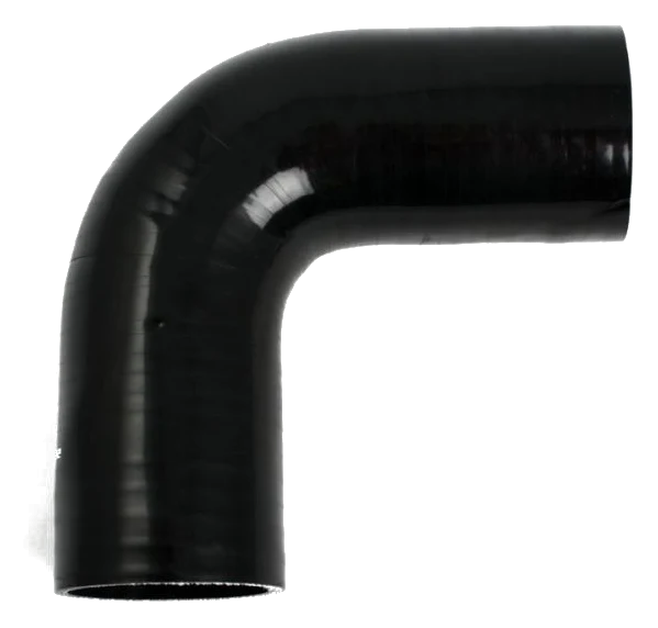 Wąż silikonowy czarny 90 stopni 3" (76mm)
