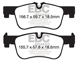 DP42155R Klocki hamulcowe YELLOWSTUFF EBC Brakes BMW 1 Series F20 114 1 Series F20 116 1 Series F20 118 1 Series F21 114 1 Series F21 116 1 Series F21 118 1 Series xDrive F21 118 2 Series F2