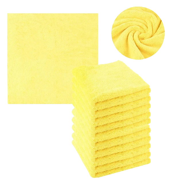 10x Ścierka ściereczka gruba Mikrofibra do lakieru docierania wosków QD 40x40 cm 550 g/m2 Bezszwowa