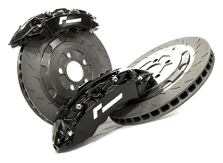 RacingLine Stage 2 Evo Big Brake Kit Black 345mm 4 Pot for Audi A3 S3 8P VW Golf MK5 MK6 R32 EA888 EA113