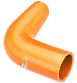 Kolanko silikonowe 90' 83mm Pomarańczowy