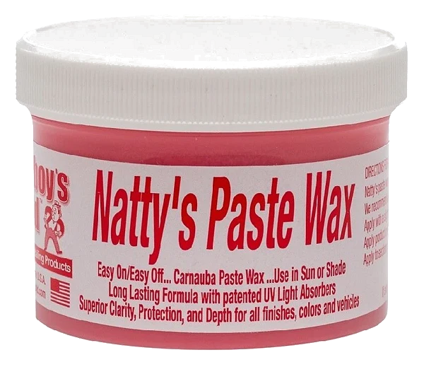 POORBOY'S WORLD Natty's Paste Wax Red wosk naturalny wzmacnia kolor efekt mokrego lakieru 227g
