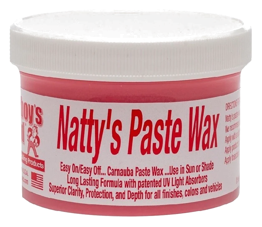 POORBOY'S WORLD Natty's Paste Wax Red wosk naturalny wzmacnia kolor efekt mokrego lakieru 227g