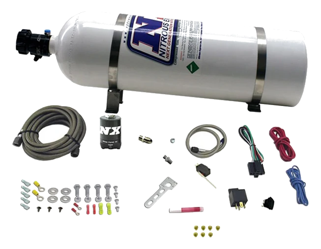 Diesel Stacker 4 Nitrous Express NXD12002 with Solenoid 15Lb Bottle (6.8 kg)