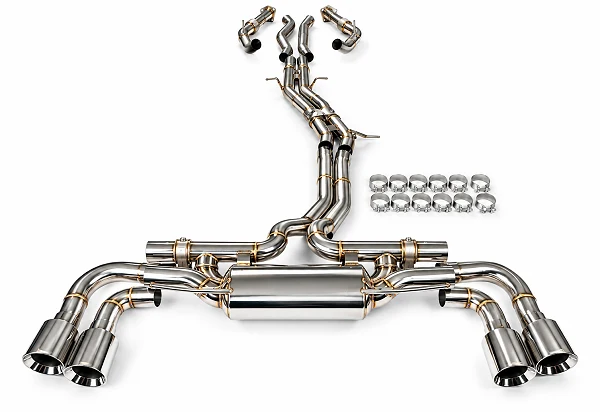 Aktywny układ wydechowy z klapami Cat-Back Dual Flow FMIC.Pro Porsche Cayenne 9YA Coupe 9YB 3.0L 2018-2022
