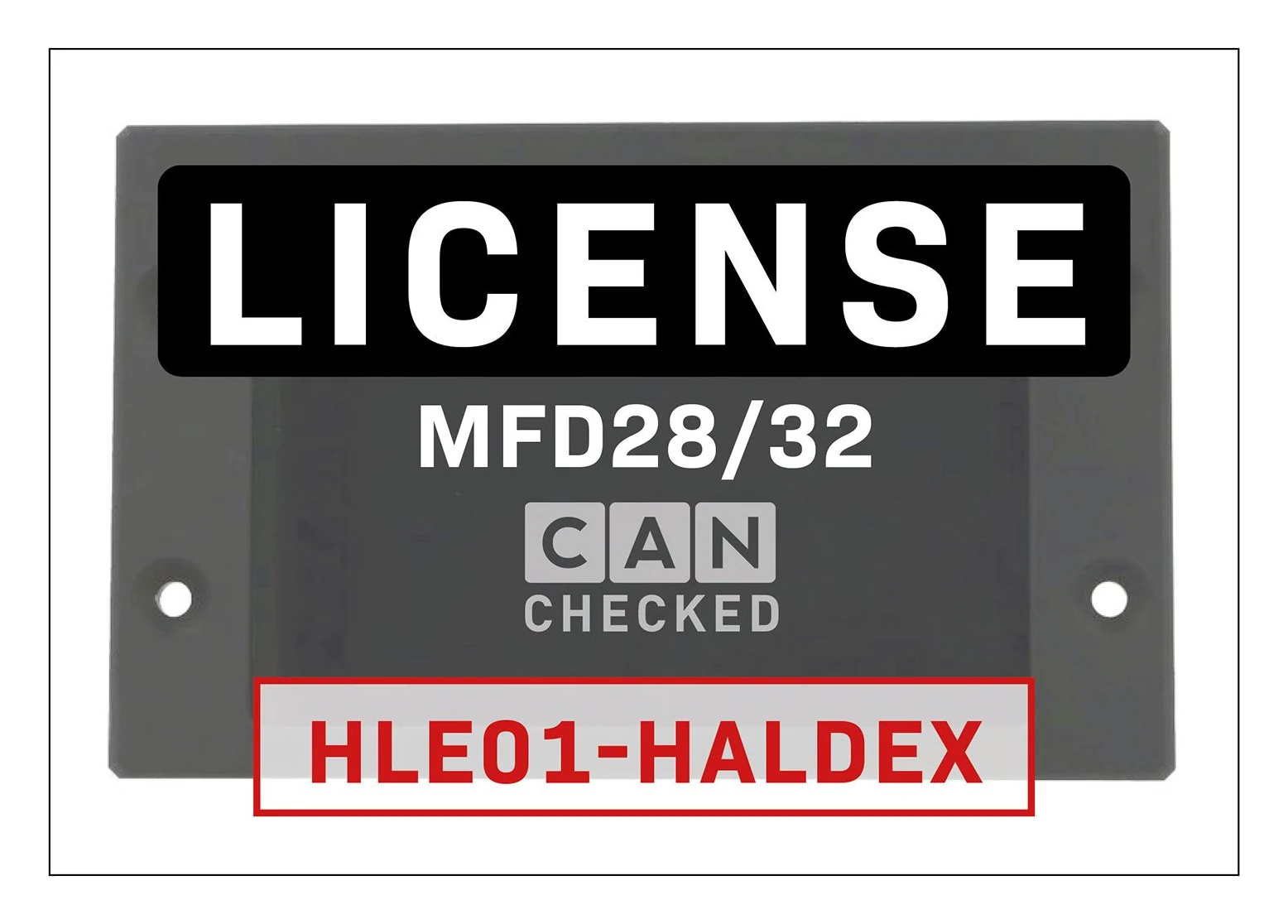 CANchecked Licencja MFD28/32 HLE01 do sterowania Haldex Gen1 Gen2