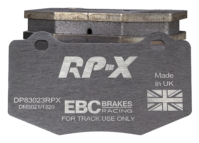 DP83023RPX Sportowe klocki hamulcowe RP-X Racing EBC Brakes Chevrolet Corvette C7 Stingray Chevrolet Camaro 6th Gen Corvette C7 Stingray Z51 Cadillac ATS-V Camaro 6th Gen SS Corvette C7 Gran