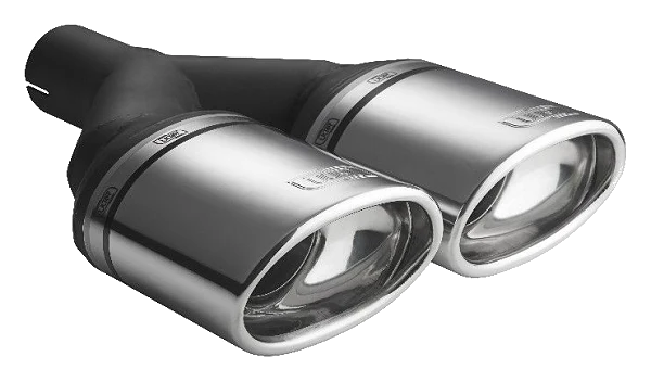 Uniwersalna końcówka tłumika owalna 120×80mm długość 250mm średnica montażowa 50mm - N2-28/50