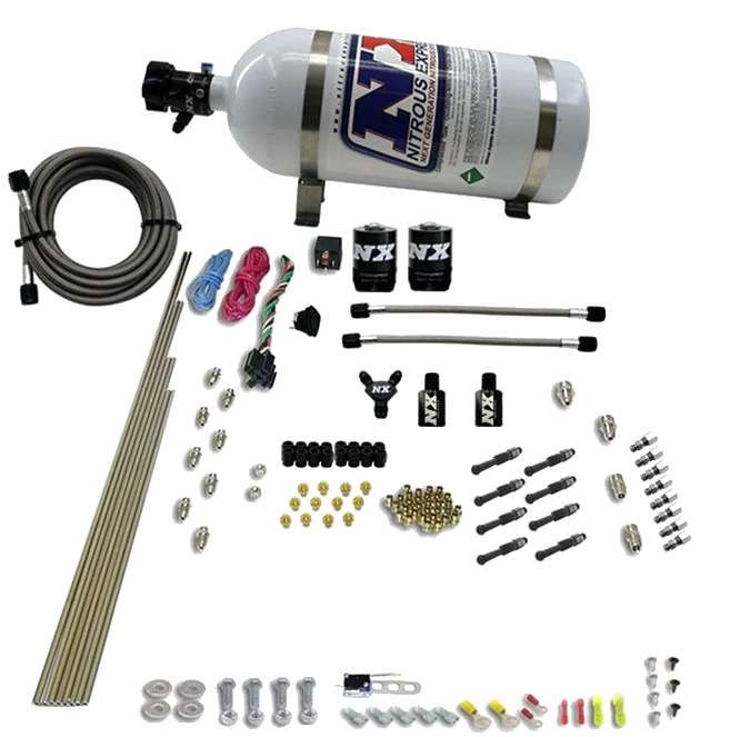 8-Cyl Dry Direct Port Nitrous System 10LB Nitrous Express NX 93006-10