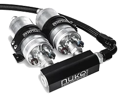Nuke Performance Fuel Log Collector for 2x WALBRO GSL392 Fuelpumps