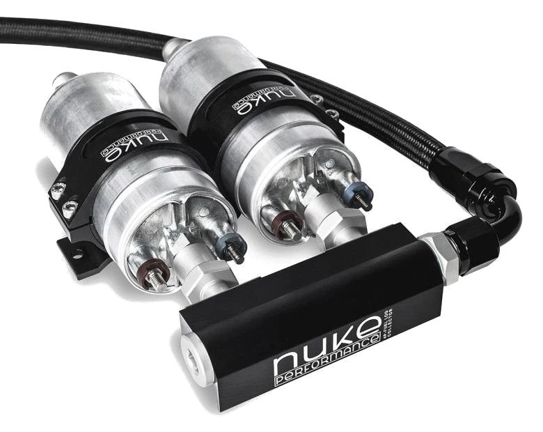 Nuke Performance Fuel Log Collector for 2x WALBRO GSL392 Fuelpumps