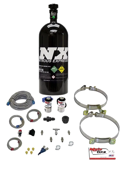 Zestaw mokry nitro NOS Nitrous Express NX ML2000B Mainline EFI czarna butla 10lbs (4.5kg)