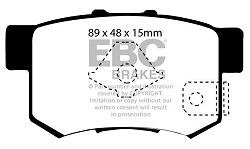 DP61193/2 Klocki hamulcowe GREENSTUFF EBC Brakes Honda Honda CR-V CRV Mk2 - DP61193/2
