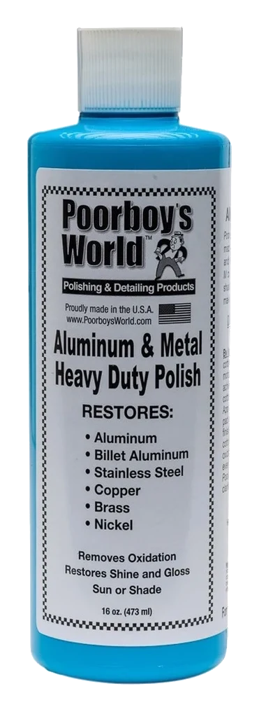 POORBOY'S WORLD HD Aluminum & Metal Polish pasta polerska do polerowania metalu 473ml - PB-A&MP-16