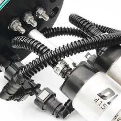 Nuke Performance SAE ID10 Fuel pump mounting kit for Dual fuel pumps