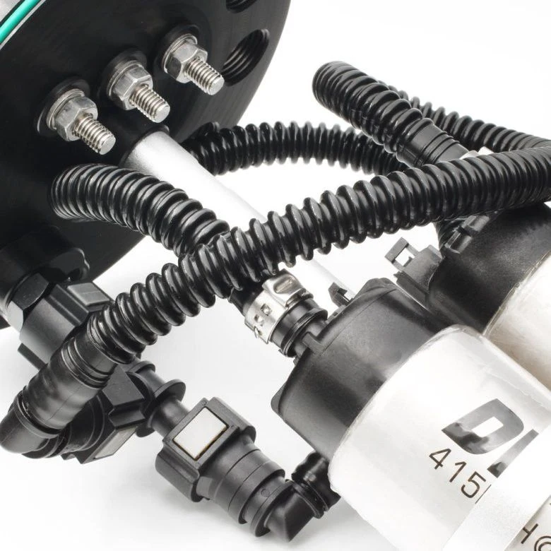 Nuke Performance SAE ID10 Fuel pump mounting kit for Dual fuel pumps