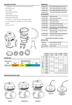 Zawór wastegate Turbosmart TS-0553-1001 WG45 GenV Hypergate 45 7psi