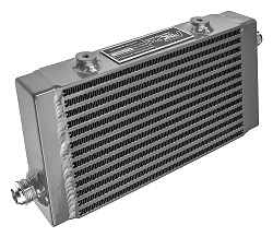 Chłodnica oleju FMIC.Pro 240x140x40 asymetryczne wloty srebrna