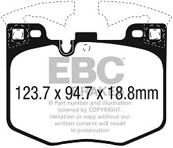 DP62302 Klocki hamulcowe GREENSTUFF EBC Brakes BMW X3 G01 X4 G02 X5 G05 X6 G06 X7 G07 BMW X3 G01 X3M X4 iX 50 iX M60