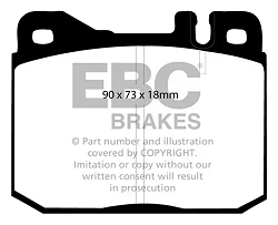 DP261/2 Klocki hamulcowe ULTIMAX2 EBC Brakes Mercedes-Benz W123 200 W123 200 T W123 230 W123 230 C W123 230 CE W123 230 E W123 230 T W123 230 TE W123 240 D W123 240 TD W123 250 W123 250 T W1