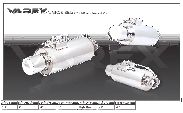 Tłumik aktywny XForce okrągły z systemem Varex 16,51cm x 38,1cm
