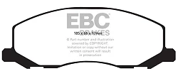 DPX2015 Klocki hamulcowe ULTIMAX2 EBC Brakes Opel Insignia Saab VAUXHALL Insignia 9/5 XWD 9/5