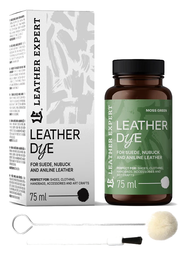 Leather Expert Leather Dye farba do zamszu nubuku aniliny - Moss Green zieleń mchu 75ml