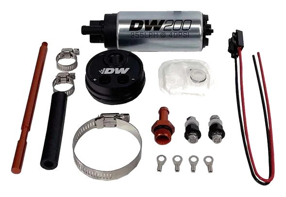 DeatschWerks In-Tank Pump Adapter with DW200 255 lph Fuel Pump for 2.5L Surge Tank