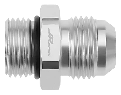 AN10 1/2" NYPEL ADAPTER MĘSKO MĘSKI Srebrny